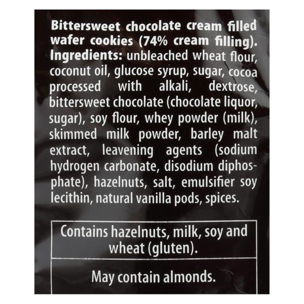 Loacker Quadratini Dark Chocolate Wafer Cookies  - Case of 6 - 8.82 OZ - Image 3