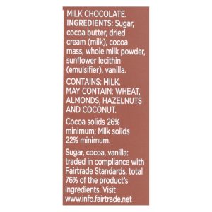 Divine - Bar Milk Chocolate - Case of 12 - 3 OZ