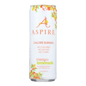 Aspire Healthy Energy - Sparkling Mango Lemonade - Case of 12 - 12 OZ