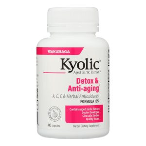 Kyolic - Aged Garlic Extract Detox and Anti-Aging Formula 105 - 100 Capsules
