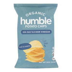 Humble Potato Chips - Chips Pot Sea Salt Cdrvngr - Case of 12-5 OZ