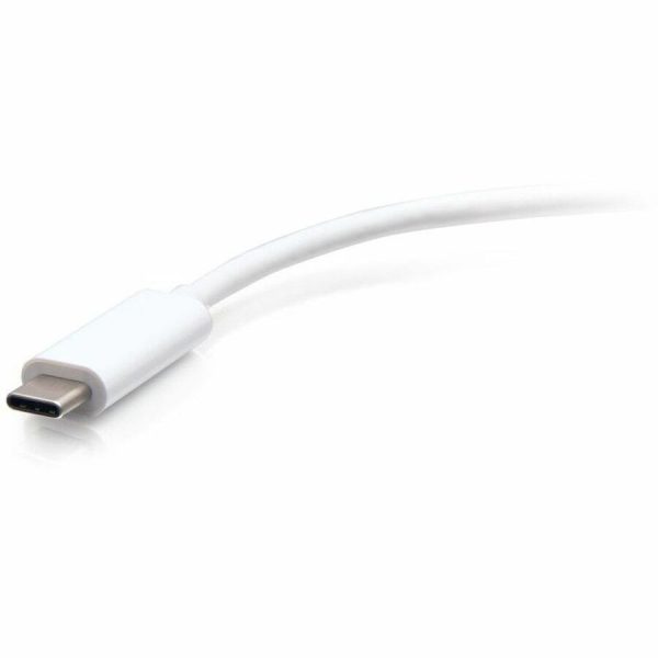C2G USB-C to DisplayPort Adapter Converter - 4K 60Hz - White - Image 3