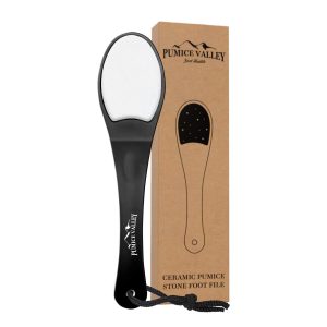 Ceramic Pumice Stone Foot File for Dry Dead Skin   Callus Remover for Feet Double Sided Foot File for Callus Cracked Heels Dead and Dry Skin Removal