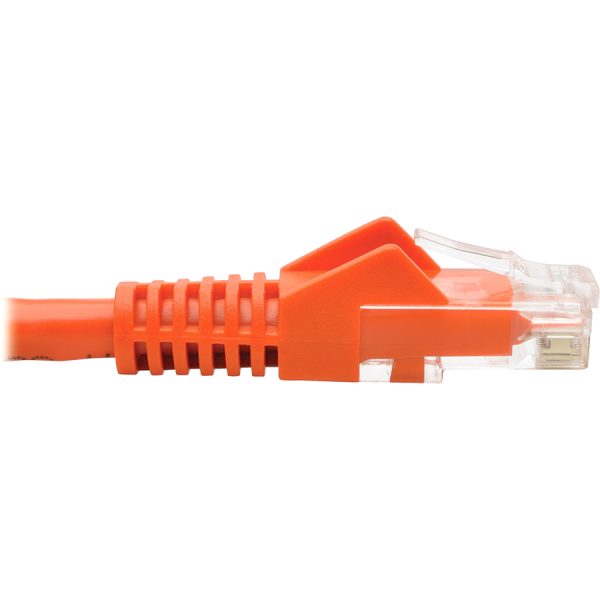 Eaton Tripp Lite Series Cat6 Gigabit Snagless Molded (UTP) Ethernet Cable (RJ45 M/M), PoE, Orange, 50 ft. (15.24 m) - Image 3