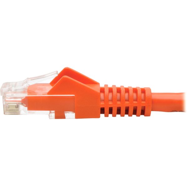 Eaton Tripp Lite Series Cat6 Gigabit Snagless Molded (UTP) Ethernet Cable (RJ45 M/M), PoE, Orange, 50 ft. (15.24 m) - Image 4