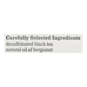 Bigelow Tea Earl Grey Decaffeinated Black Tea - Case of 6 - 20 Bags