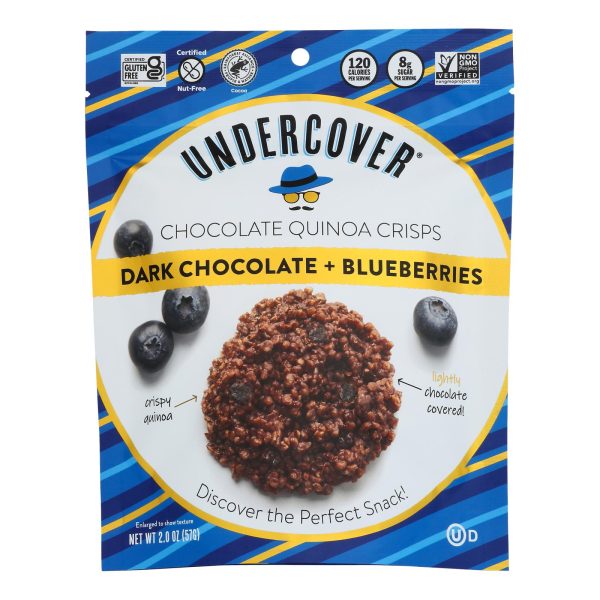 Undercover Quinoa - Crispy Quinoa Dk Ch Blbry - Case of 12 - 2 OZ - Image 2