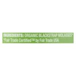 Wholesome Sweeteners Organic Molasses
 - Liquid Sweetener - Case of 12 - 32 oz.