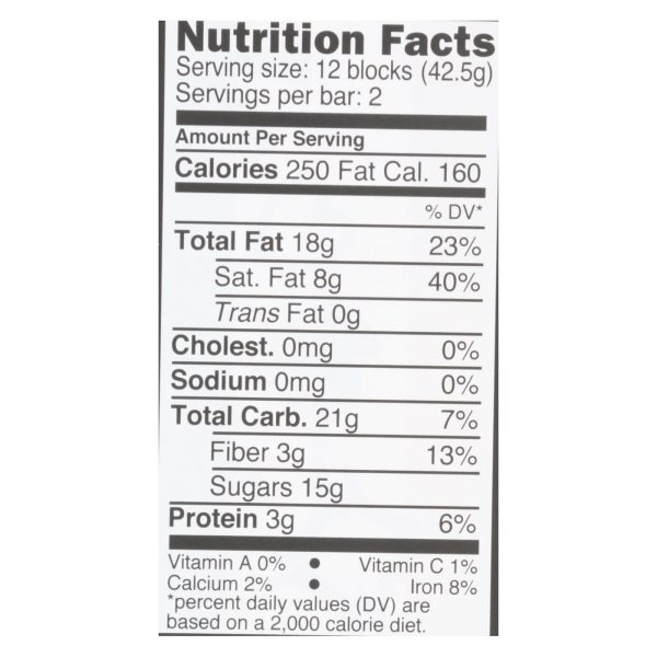 Divine - Bar Dark Chocolate Hazelnut Trffl - Case of 12 - 3 OZ - Image 2