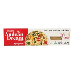 Andean Dream Gluten Free Organic Spaghetti Quinoa Pasta - Case of 12 - 8 oz.