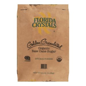 Florida Crystals Organic Raw Cane Sugar - Sugar - 1 Bag - 25lb