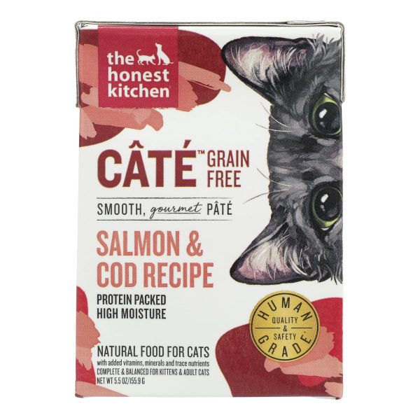 The Honest Kitchen - Cat Fd Salmon Cod Pate - Case of 12-5.5 OZ