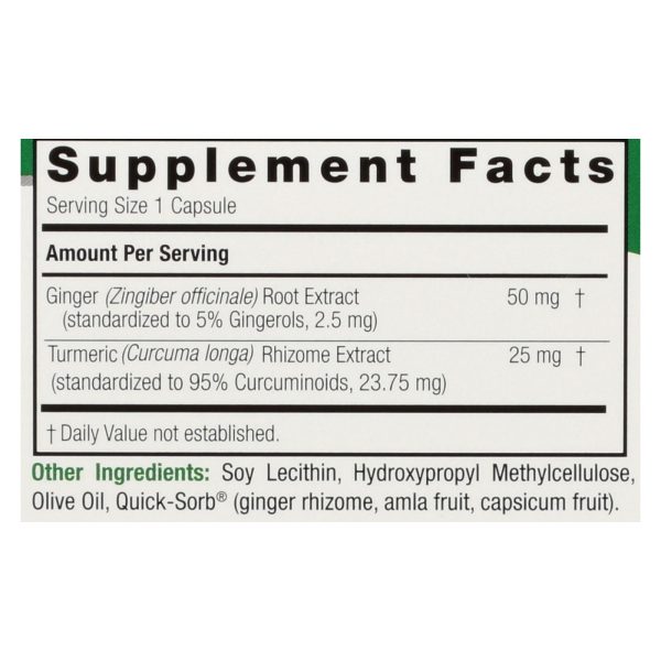 Nature's Answer - ExtractaCaps Turmeric and Ginger - 90 Veggie Caps - Image 3