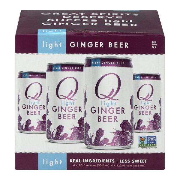Q Drinks - Ginger Beer Light - Case of 6 - 4/7.5 FZ - Image 3