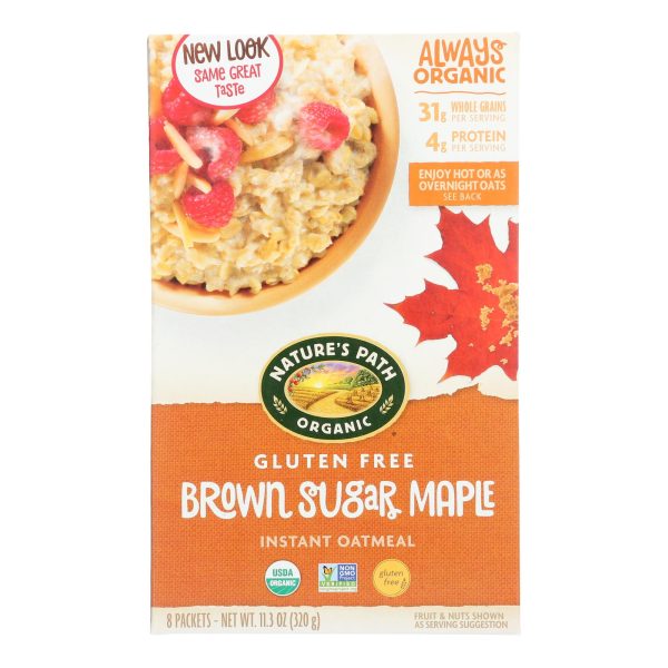 Nature's Path Organic Hot Oatmeal - Brown Sugar Maple - Case of 6 - 11.3 oz. - Image 3