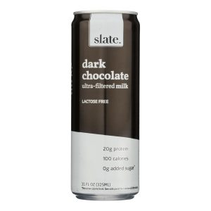 Slate Milk - Milk Aseptic Lf Dark Chocolate - Case of 12 - 11 FZ