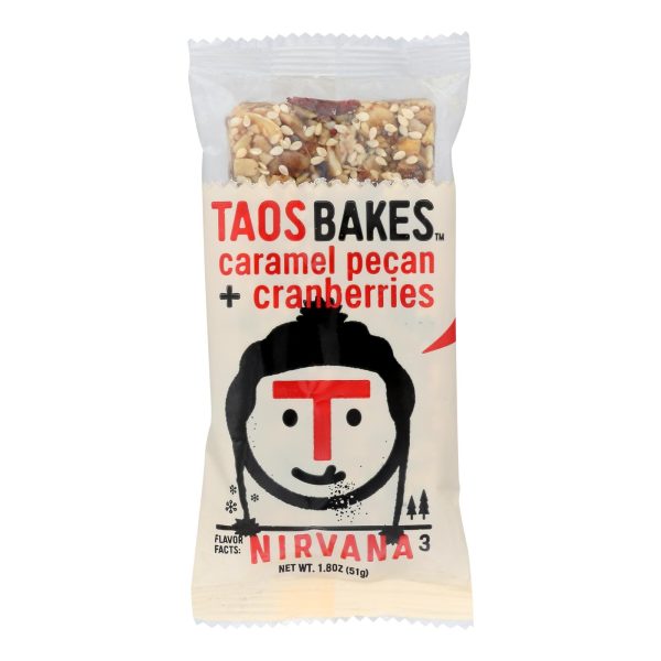 Taos Bakes - Bar Caramel Pecan Cranbrries - Case of 12 - 1.8 OZ - Image 2