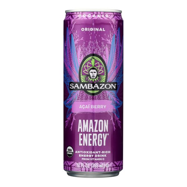 Sambazon Organic Amazon Energy Drink - Original - Case of 12 - 12 fl oz - Image 3