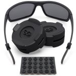 Eyeglass Ear Grips   Glasses Ear Cushion   Silicone Glasses Ear Grip   Eyeglass Accessories Glasses Grip   Ear Grips Hooks for Glasses   12 Pairs (Black)