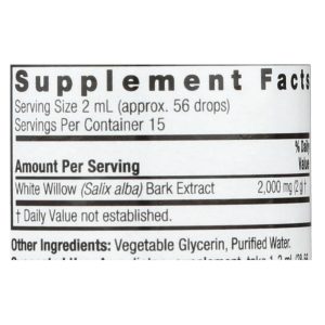 Nature's Answer - White Willow Bark Alcohol Free - 1 fl oz