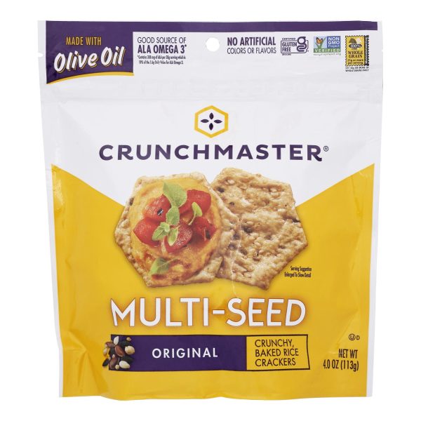 Crunchmaster - Multiseed Crckr Original - Case of 12 - 4 OZ - Image 2