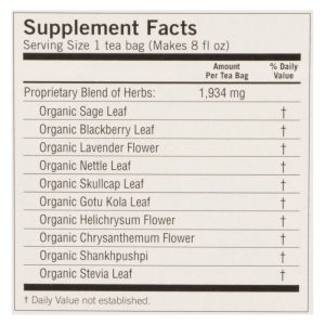 Yogi Relaxed Mind Herbal Tea Caffeine Free - 16 Tea Bags - Case of 6