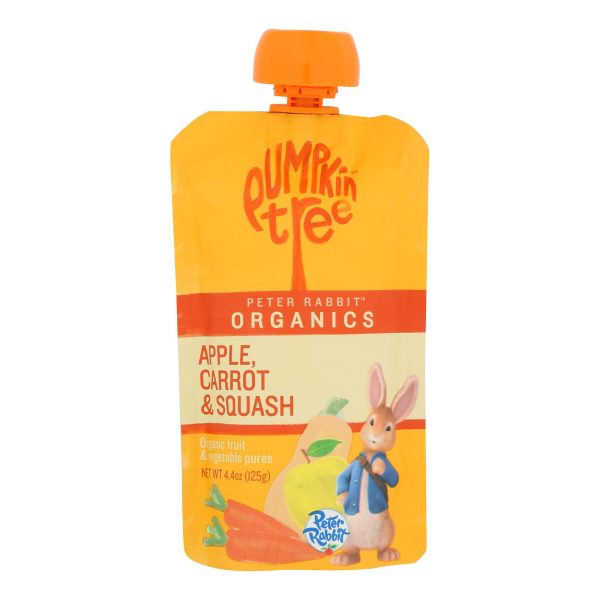 Peter Rabbit Organics Veggie Snacks - Carrot Squash and Apple - Case of 10 - 4.4 oz.