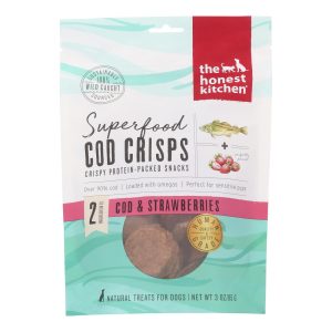 The Honest Kitchen - Dog Trt Crisp Cod Straw - Case of 6-3 OZ