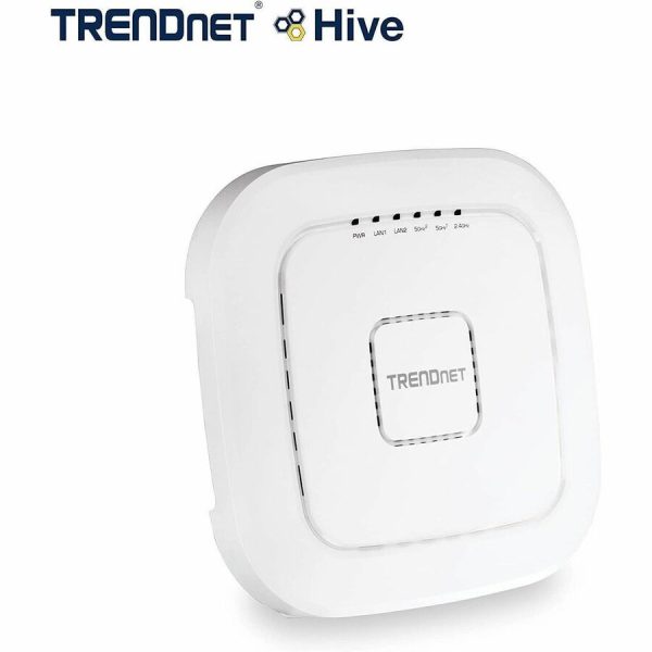 TRENDnet AC2200 Tri-Band PoE+ Indoor Wireless Access Point, 867Mbps WiFi AC + 400Mbps WiFi N Bands, Wave 2 MUMIMO, Client bridge, WDS, AP, WDS Bridge, WDS Station, Repeater Modes, White, TEW-826DAP - Image 10