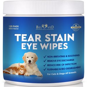 Cat & Dog Eye Wash Drops & Tear Stain Remover Cleaner | Eye Infection Treatment Helps Prevent Pink Eye Relief Allergies Symptoms Runny Dry Eyes   Safe for Small Animals (Eye Wipes)