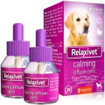Beloved Pets Dog Calming Pheromone Diffuser Refill 2 Pack | Improved in Germany DE Stress Formula | Anti Anxiety Treatment for Cats | Reduce Spraying Scratching Fighting