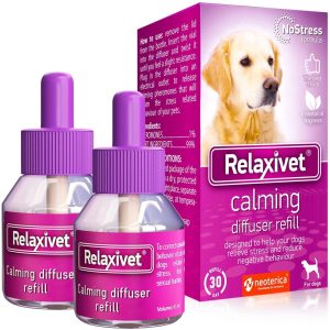 Beloved Pets Dog Calming Pheromone Diffuser Refill 2 Pack | Improved in Germany DE Stress Formula | Anti Anxiety Treatment for Cats | Reduce Spraying Scratching Fighting