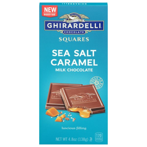 Ghirardelli - Bar Milk Chocolate Sea Salt Caramel - Case of 10-4.8 OZ - Image 2