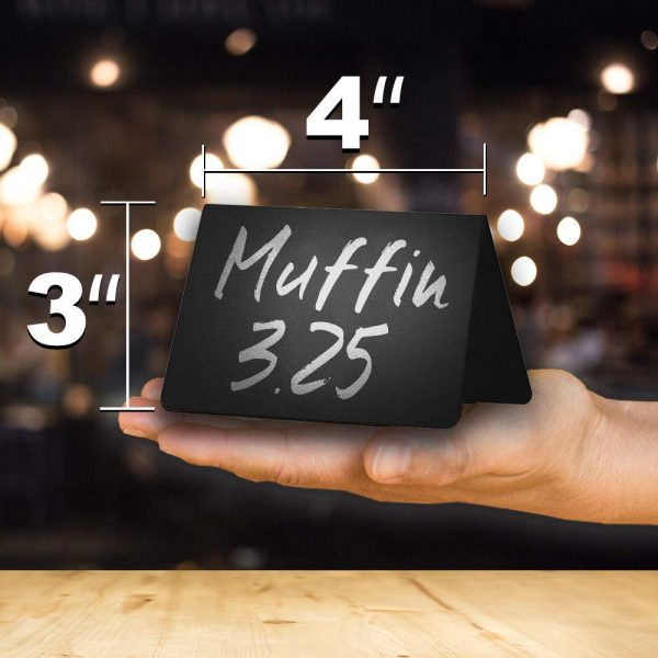 20 Pack Mini Chalkboard Tent Signs for Food   Buffet  Party Table Tent  Wedding   Chalkboard Food Labels   Chalk Name Tag   Food Labels Tags for Party Buffet Table   Tabletop Chalkboard Signs - Image 7