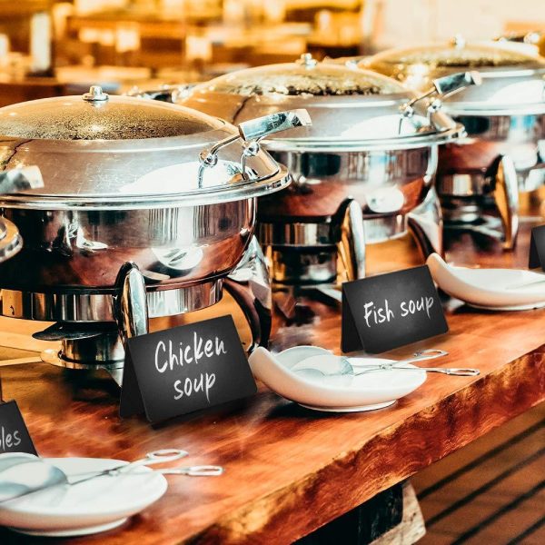 20 Pack Mini Chalkboard Tent Signs for Food   Buffet  Party Table Tent  Wedding   Chalkboard Food Labels   Chalk Name Tag   Food Labels Tags for Party Buffet Table   Tabletop Chalkboard Signs - Image 8