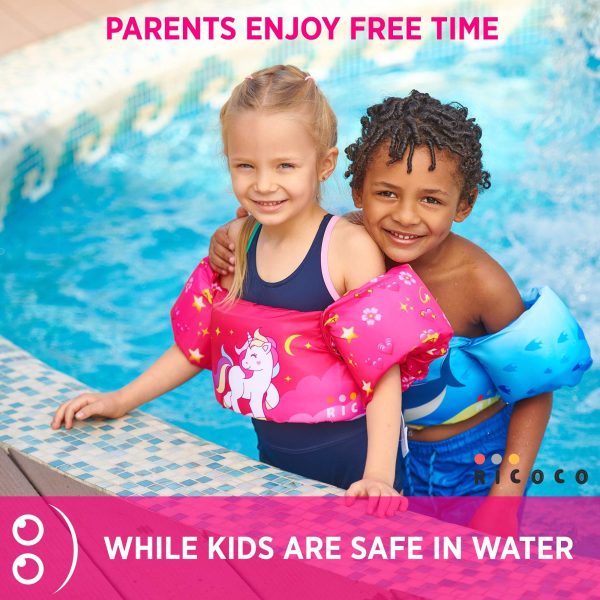 Toddler Swim Vest   Swim Floaties for Toddlers Girls and Boys 20 30 40 50 pounds   Kids Swim Vests for Pool Beach Lake and River   Baby Floatie Device   Swimmies - Image 7