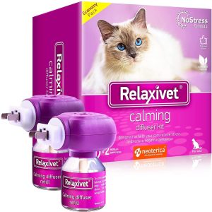 Beloved Pets Cat Calming Diffuser & Pet Anti Anxiety Products   Feline Calm Pheromones Plug in & Cats Stress Relief Comfort Helps with Pee New Zone Aggression (2 Pack (2 Diffusers   2 Refills))
