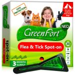 Flea and Tick Prevention for Dogs & Cats Rabbits   Natural Flea Treatment & Home Pest Control   Topical Flea & Mosquito Repellent for Puppy & Kitten   3 Drops for Small and Extra Large Pet (For Cats and small Dogs)