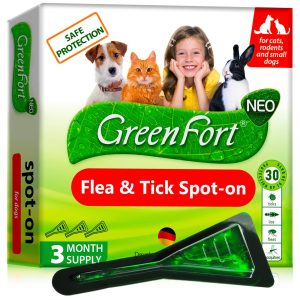 Flea and Tick Prevention for Dogs & Cats Rabbits   Natural Flea Treatment & Home Pest Control   Topical Flea & Mosquito Repellent for Puppy & Kitten   3 Drops for Small and Extra Large Pet (For Cats and small Dogs)