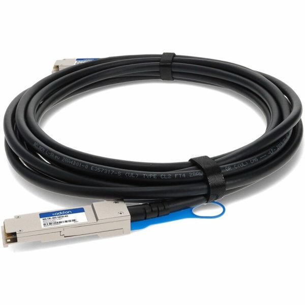 AddOn Cisco Meraki MA-CBL-40G-50CM Compatible TAA Compliant 40GBase-CU QSFP+ to QSFP+ Direct Attach Cable (Passive Twinax, 0.5m) - Image 2