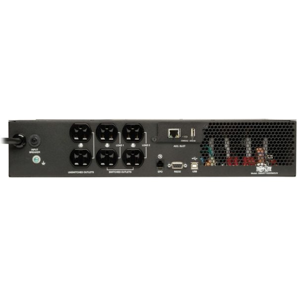Eaton Tripp Lite Series SmartPro 120V 1000VA 800W Line-Interactive Sine Wave UPS, 2U, WEBCARDLX, LCD, USB, DB9, 6 Outlets - Image 6