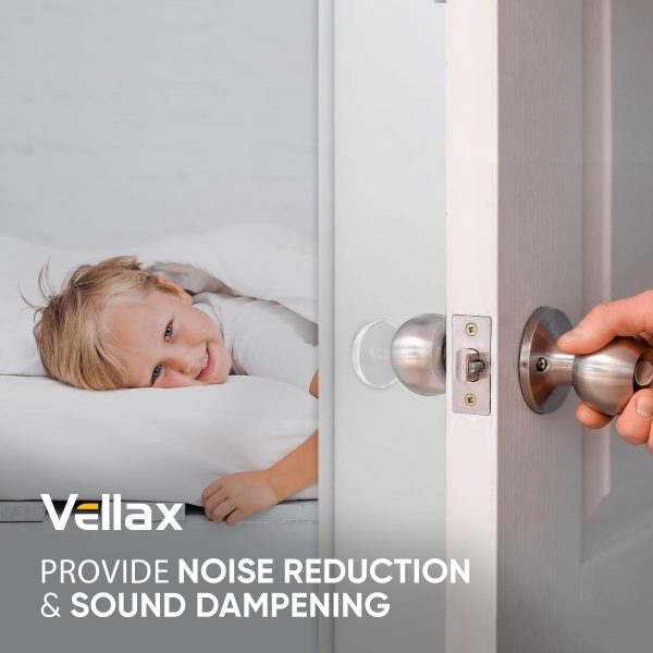 Wall Protectors   4 Pcs of Clear Rubber Knob Self Adhesive Guard Door Bumper Reusable Solution for Stopping Damage & Noise from Doors in Your Home or Office Durable Shock Absorbent Discreet - Image 2