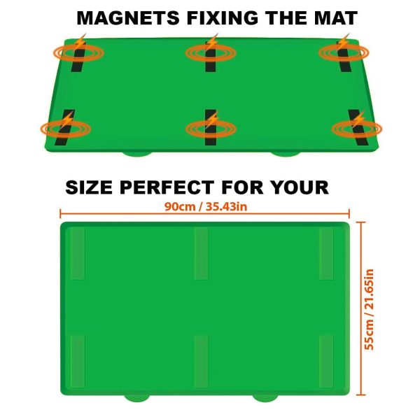 Silicone Griddle Mat | Food Grade Silicone Grill Mat | Protect the Top Surface from Insects by Magnetic | Blackstone 36” Silicone Griddle Cover in Green Color with Silicone Utensil Rest - Image 2