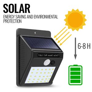 Motion Sensor Light Outdoor Solar Powered Security Lights 10 LED Wireless Flood