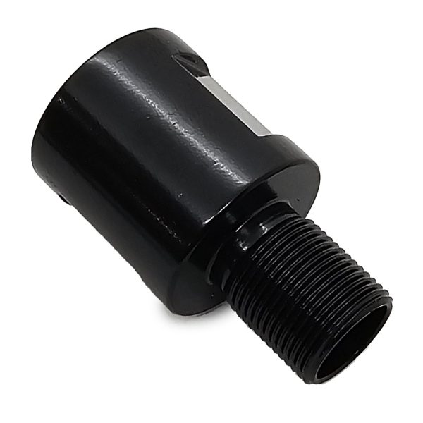 1 2 28 Male to 5 8 24 Female Adapter Enhancement Device Steel CNC Machined Black