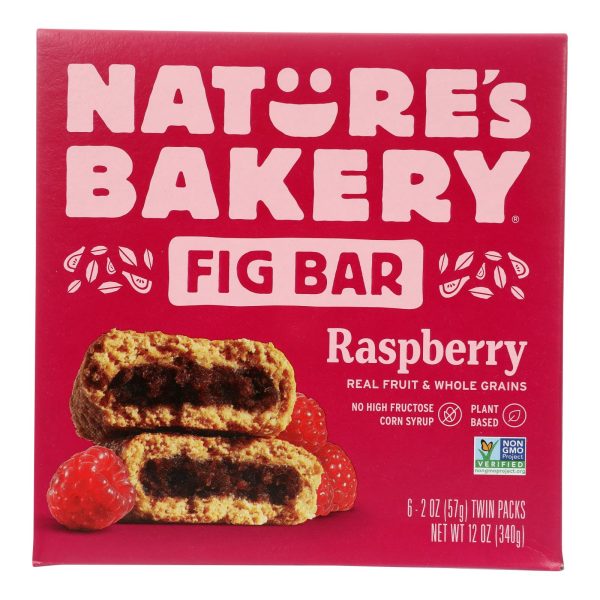 Nature's Bakery Stone Ground Whole Wheat Fig Bar - Raspberry - 2 oz - Case of 6 - Image 2