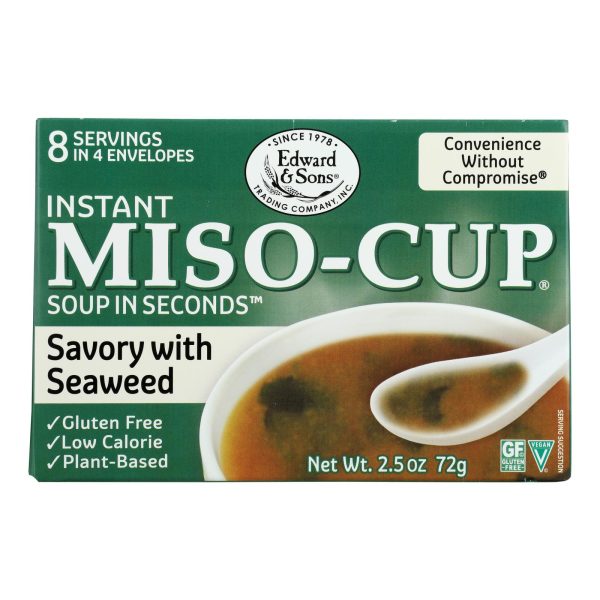Edward and Sons Seaweed Miso - Cup - Case of 12 - 2.5 oz. - Image 3