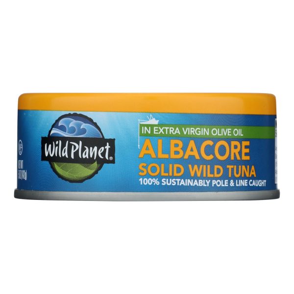 Wild Planet Wild Albacore Tuna In Extra Virgin Olive Oil - Case of 12 - 5 oz. - Image 3