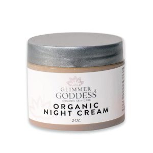 Simply Radiant Beauty  Organic Lavender Night Cream Face Moisturizer Vegan Great for all Skin Types 24 hour Hydration Less Stretch Marks Natural 2 oz