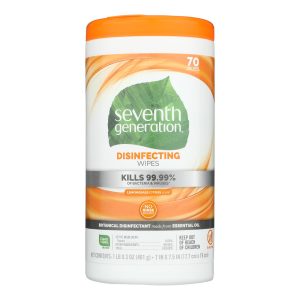 Seventh Generation Disinfecting Wipes Lemongrass and Citrus - 70 Wipes